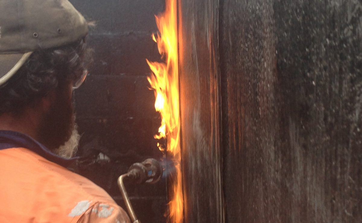 Applying Torch-On Bitumen