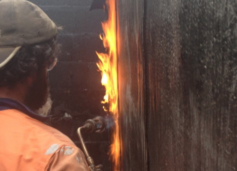 Applying Torch-On Bitumen